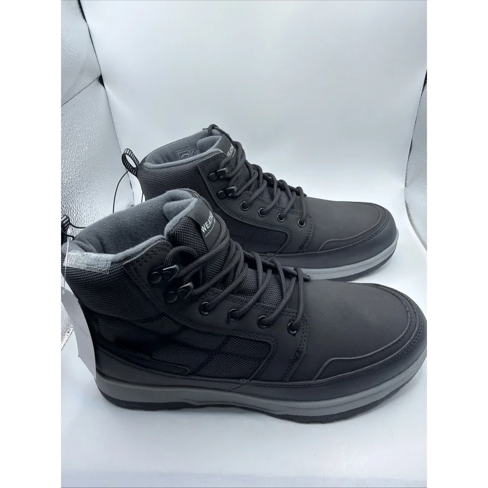 Weatherproof Jenkins Men's Size 11 Memory Foam Insole Black Boots. New